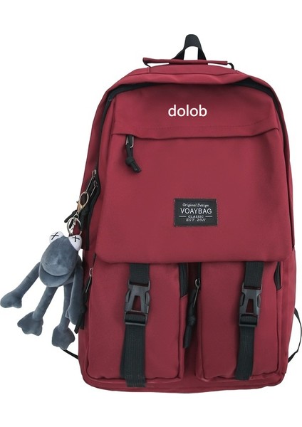 Okul Çantası Erkek Büyük Kapasiteli Moda Üniversite Öğrencisi Çift Sırt Çantası Kore Tarzı Kolej Tarzı Gençlik Sırt Çantası (Yurt Dışından)