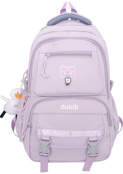 Ortaokul Bayan Öğrencileri Için Okul Çantası, Geniş Kapasiteli, Lise Öğrencileri Için, Hafif ve Şık Sırt Çantası, Beşinci ve Altıncı Sınıf 2024 Model (Yurt Dışından)