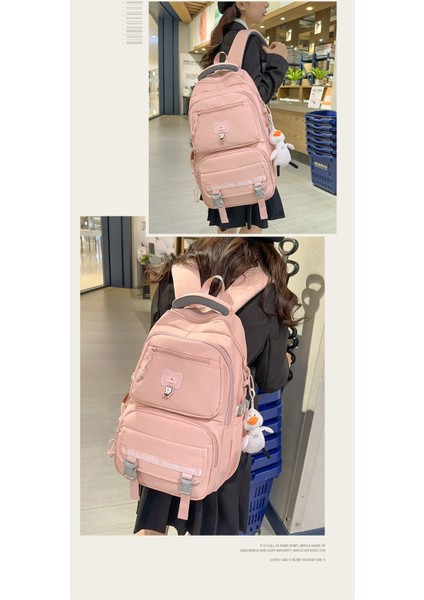 Ortaokul Bayan Öğrencileri Için Okul Çantası, Geniş Kapasiteli, Lise Öğrencileri Için, Hafif ve Şık Sırt Çantası, Beşinci ve Altıncı Sınıf 2024 Model (Yurt Dışından) fırsatları