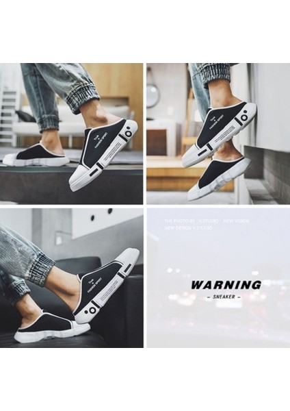 2024 Yeni Erkek Ayakkabı Slip-On Nefes Tembel Rahat Erkek Ayakkabı Terlik (Yurt Dışından)