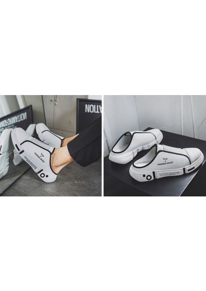 2024 Yeni Erkek Ayakkabı Slip-On Nefes Tembel Rahat Erkek Ayakkabı Terlik (Yurt Dışından)