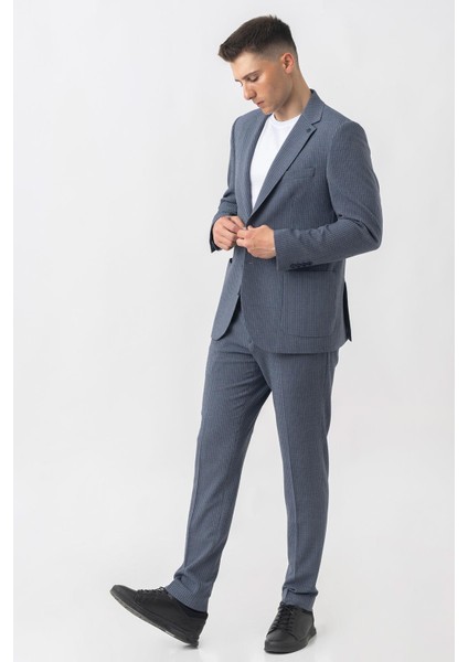 Aarau T2409 Regular Fit Likralı 6 Drop Jogger Gofre Takım Elbise Desenli fiyatları