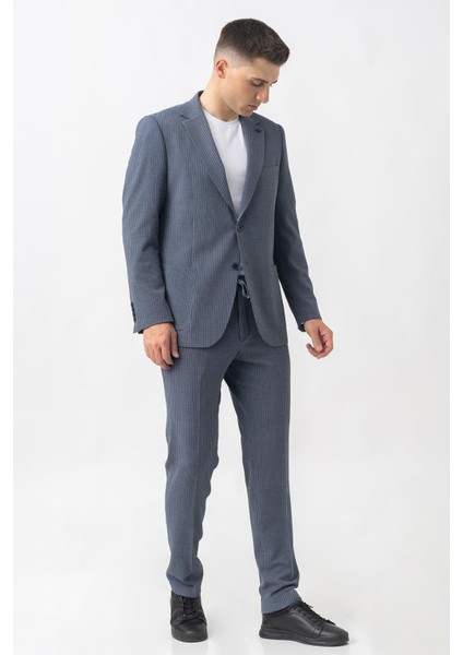 Aarau T2409 Regular Fit Likralı 6 Drop Jogger Gofre Takım Elbise Desenli modelleri