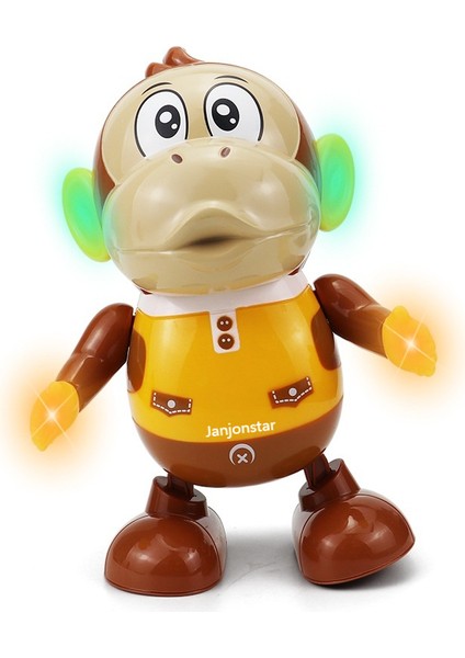 Janjon Star Elektrikli Sallanan Maymun Hafif Müzik Dans Robot Çizgi Film Bebek Çocuk Oyuncak (Yurt Dışından)