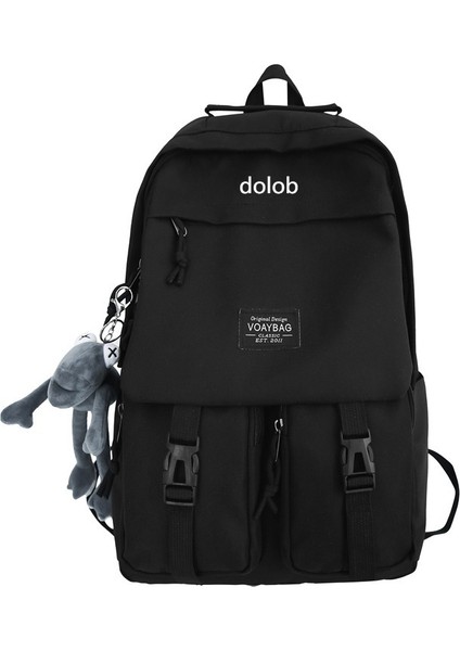 Okul Çantası Erkek Büyük Kapasiteli Moda Üniversite Öğrencisi Çift Sırt Çantası Kore Tarzı Kolej Tarzı Gençlik Sırt Çantası (Yurt Dışından)