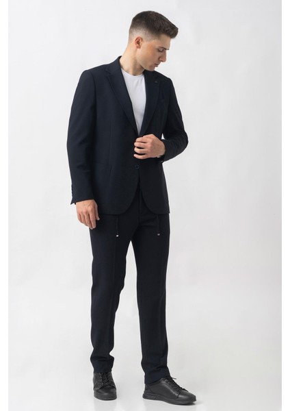 Affoltern Am Albis T2413 Regular Fit Likralı 6 Drop Jogger Gofre Takım Elbise Desenli fırsatları