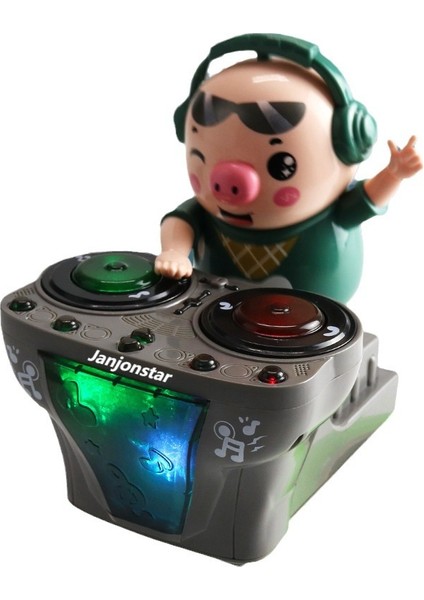 Janjon Star Dj Trendy Domuzcuk Dinamik Müzikli Işıklı Yürüyen Elektrikli Oyuncak, Erkek Çocuklar ve Çocuklar Için 30 Şarkıyla (Yurt Dışından)