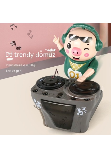 Janjon Star Dj Trendy Domuzcuk Dinamik Müzikli Işıklı Yürüyen Elektrikli Oyuncak, Erkek Çocuklar ve Çocuklar Için 30 Şarkıyla (Yurt Dışından)