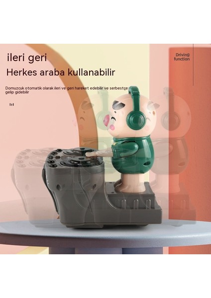 Janjon Star Dj Trendy Domuzcuk Dinamik Müzikli Işıklı Yürüyen Elektrikli Oyuncak, Erkek Çocuklar ve Çocuklar Için 30 Şarkıyla (Yurt Dışından)