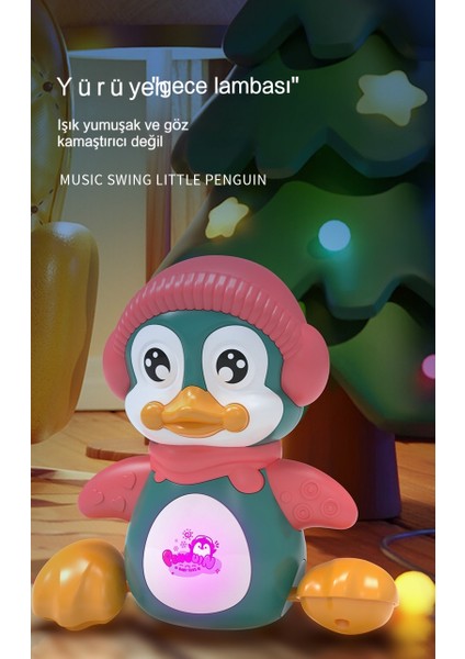 Janjon Star Elektrikli Sallanan Penguen Alkışlar Ses Kontrollü Indüksiyon Hafif Müzik Oyuncak Bebek Öğrenme Emekleme Erken Eğitim Eğitici Oyuncak (Yurt Dışından) indirimleri