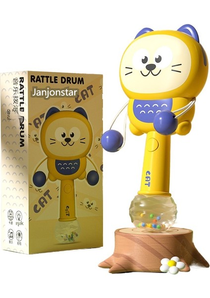 Janjon Star Bebek Çıngırak Oyuncak Karikatür Hayvan Çiğnenebilir Diş Kaşıyıcı Hafif Müzik Çıngırak Bebek Erken Eğitim Oyuncak (Yurt Dışından)