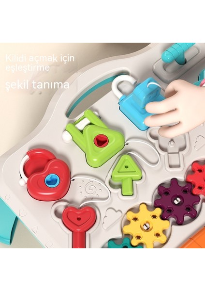 Janjon Star Bebek Meşgul Kurulu Bebek Eğitici Oyun Masası Asılı Mantıksal Düşünme Eğitimi Montessori Erken Eğitim Oyuncak (Yurt Dışından)