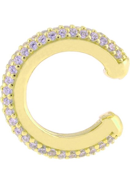 925 Ayar Gümüş Taş İşlemeli Kıkırdak Küpe modelleri