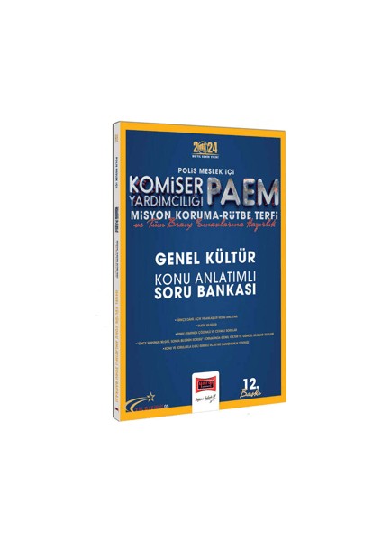 2024 Polis Meslek İçi Komiser Yardımcılığı PAEM Misyon Koruma - Rütbe Terfi Genel Kültür Konu Anlatımlı Soru Bankası
