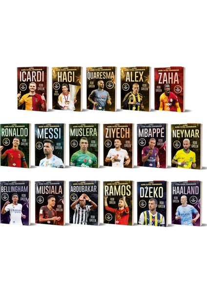 Benim Futbol Kahramanım İcardi - Benim Futbol Kahramanım Hagi - Benim Futbol Kahramanım Quaresma - Benim Futbol Kahramanım Alex - Rob Green 17'li Set