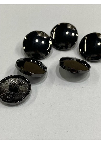 Metal Düğme/hırka Yelek Boyu/ 6 Lı Set/1,8 CM/JX015/SIYAH fiyatları