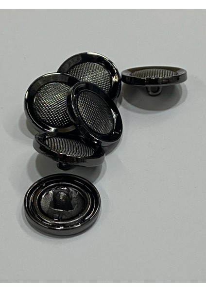 Metal Düğme/hırka Yelek Boyu/ 6 Lı Set/1,8 CM/JX001/SIYAH fiyatları