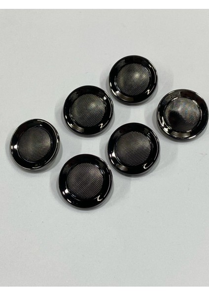 Metal Düğme/trençkot Ceket Boyu/ 6 Lı Set/2,3 CM/JX001/SIYAH