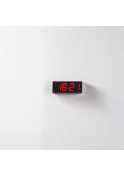 Sanec Dijital LED Duvar ve Masa Saati - Kırmızı (Kasa Ölçüsü: 12X30 Cm)