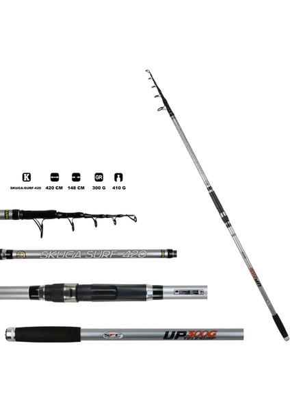 Skuga 420 Surf Olta Kamışı 100-300 G fiyatları