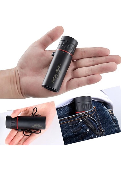 Mini Monoküler Tüm Optik Cam Lens 8x Taşınabilir Teleskop Kamp Kuş Gözlemciliği Top Oyunu Balıkçılık Temel (Yurt Dışından) fiyatları