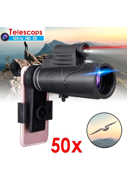 Hd Monoküler Teleskop Su Geçırmez Teleskop Monoküler Gece Görüş Kamp Seyahat Içın Profesyonel Uzun Erişım (Yurt Dışından)