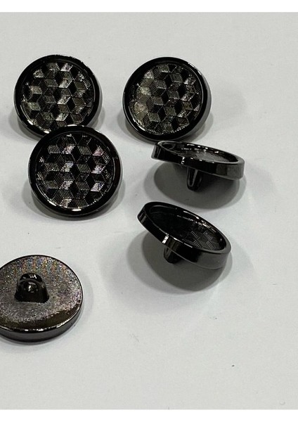 Metal Düğme/hırka Yelek Boyu/ 6 Lı Set/1,8 CM/JX16/SIYAH modelleri
