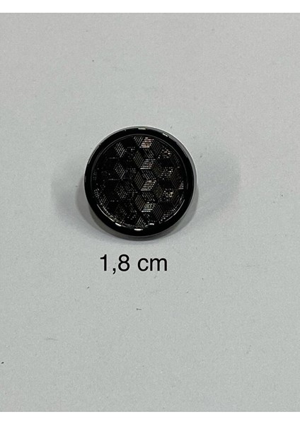 Metal Düğme/hırka Yelek Boyu/ 6 Lı Set/1,8 CM/JX16/SIYAH fırsatları