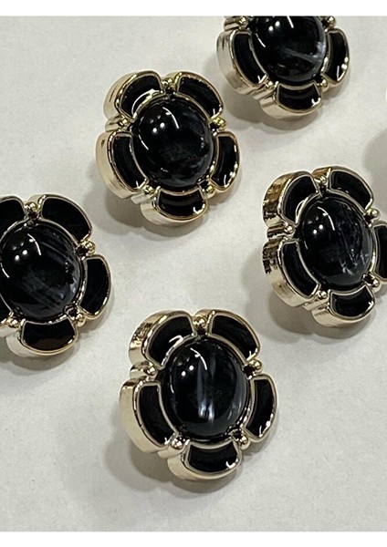 Papatya Düğme/ Papatya Sedefli Model / Siyah / 6 Lı Set / 1,8 cm fiyatları