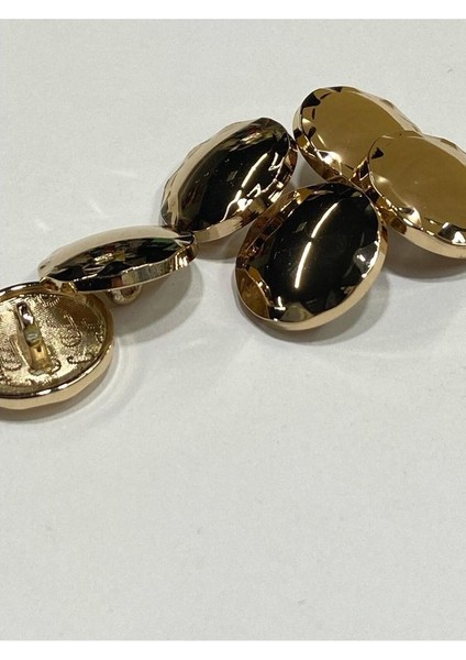 Metal Düğme/hırka Yelek Boyu/ 6 Lı Set/1,8 CM/JX015/GOLD modelleri