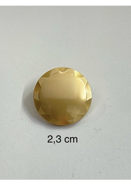 Metal Düğme/trençkot Ceket Boyu/ 6 Lı Set/2,3 CM/JX015/MAT Gold modelleri