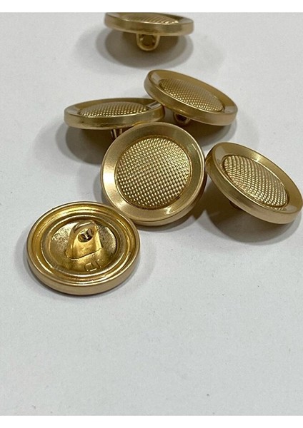Metal Düğme/hırka Yelek Boyu/ 6 Lı Set/1,8 CM/JX001/MAT Gold modelleri