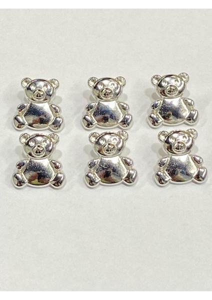 Lüks Bebe Düğmesi / Metal Düğme / 6 Lı Set