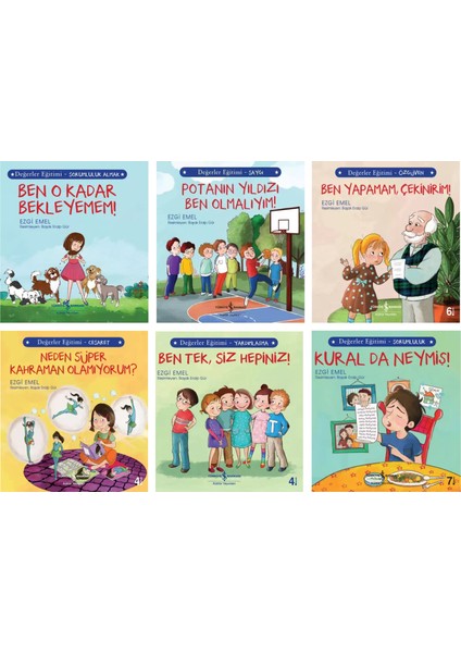 Ben Yapamam, Çekinirim - Kural da Neymiş - Ben Tek, Siz Hepiniz - Potanın Yıldızı Ben Olmalıyım - Neden Süper Kahraman Olamıyorum - Ben O Kadar Bekleyemem 6 Kitap - Ezgi Emel