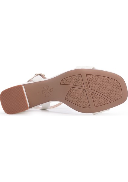 Narmın 4fx Kırık Beyaz Kadın Comfort Sandalet fırsatları