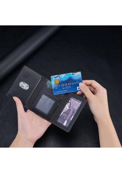 Suni Deri Görünümlü 5 Hazneli Magnetik Kartlık( Crd-04 ) indirimleri