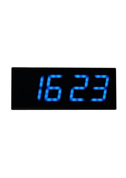 Sanec Dijital LED Duvar ve Masa Saat Derece ve Nem - Turkuaz (Kasa Ölçüsü: 12X30 Cm)