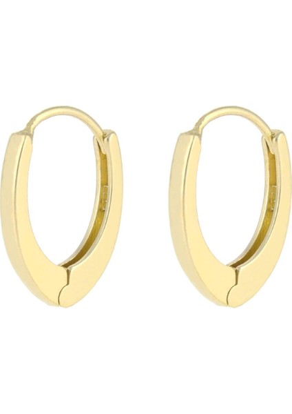 925 Ayar Gümüş Oval Küpe