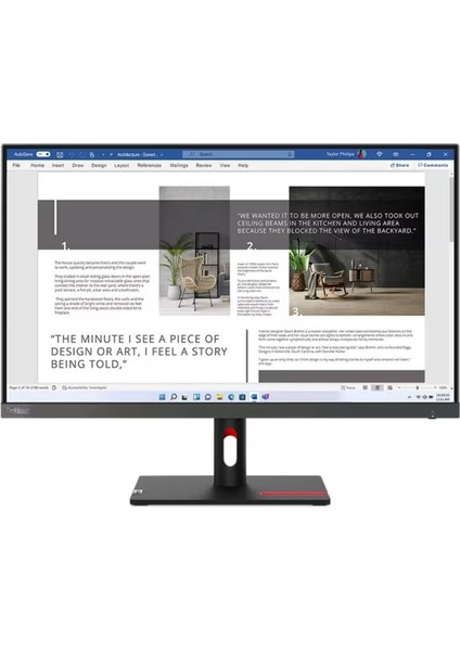 Thinkvision S27I-30 63DFKAT4TK IPS 100 Hz 4ms HDMI VGA 27'' Monitör