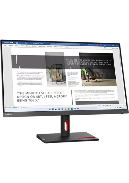 Thinkvision S27I-30 63DFKAT4TK IPS 100 Hz 4ms HDMI VGA 27'' Monitör