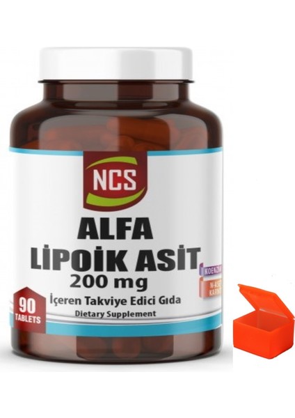 Coenzyme Q-10 100MG Alfa Lipoik Asit 90 Tablet + Hap Kutusu