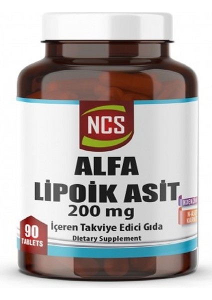 Coenzyme Q-10 100MG Alfa Lipoik Asit 90 Tablet + Hap Kutusu