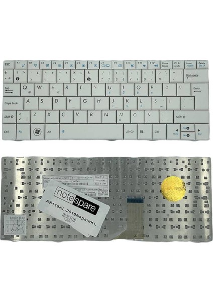 Asus ile Uyumlu 9Z.N4QSU.501 Notebook Klavye Beyaz Tr