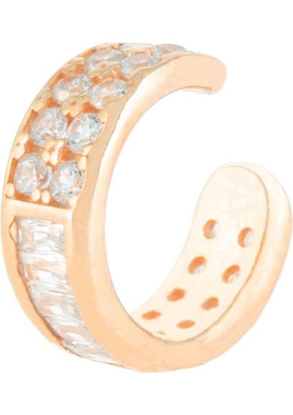 925 Ayar Gümüş Zirkon Taşlı Kıkırdak Küpe