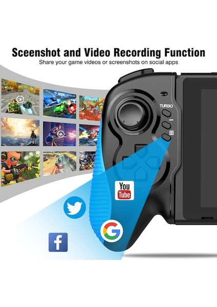 Mavi Kırmızı-Nintendo Anahtarı Gamepad Için Pro Denetleyici Dahili 6 Eksenli Gyro Tasarım El Kavrama Çift Motorlu Titreşim Anahtarı Joy Pad Için (Yurt Dışından) modelleri
