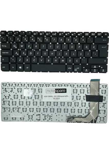 Asus ile Uyumlu X407MA-BV016T, X407UB-BV009T, X407UB-BV187 Notebook Klavye Siyah Tr