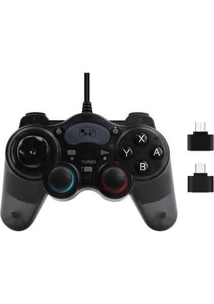 Black-7 In 1 Kablolu Oyun Denetleyicisi Için Sony Ps3/ps4 Için Nintendo Anahtarı Pc Konsolu Joystick Gamepad Joypad Oyun Aksesuarları (Yurt Dışından)