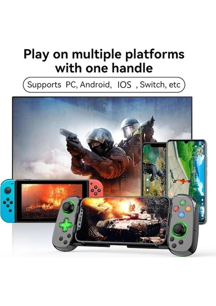 D6 Pembe-Kablosuz Oyun Denetleyicisi Cep Telefonu Android Ios Için Kolu Pubg Gamepad Joystick Ps4 Anahtarı Için Geri Çekilebilir Bluetooth Gamepad (Yurt Dışından)