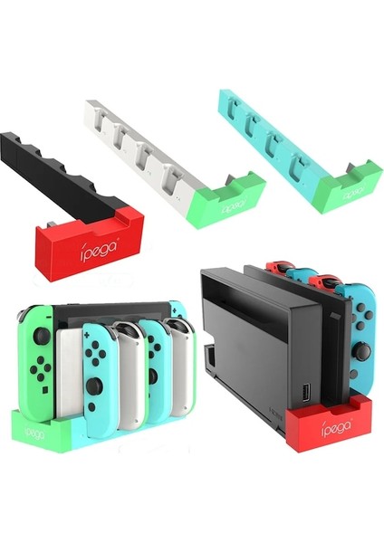 Açık Kahverengi-Oyun Denetleyicisi Şarj Cihazı Şarj Standı Standı Tutucu Nintendo Anahtarı Joy-Con Oyun Denetleyicisi Şarj Cihazı Dock Masaüstü Standı (Yurt Dışından)