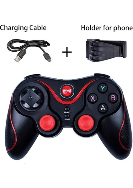 MG09 Siyah-Kablosuz Bluetooth Uyumlu Oyun Denetleyicisi Android Cep Telefonu Tv Kutusu Bilgisayar Joystick Tablet Pc Tv Gamepad Kontrolü (Yurt Dışından)